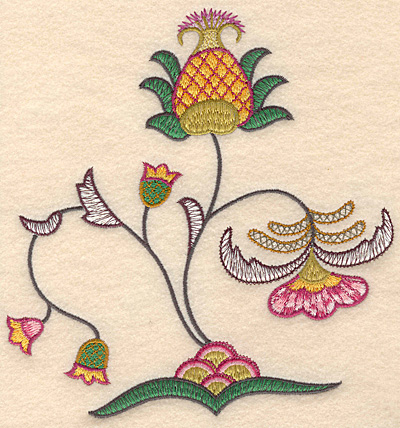 Embroidery Design: Colonial Design 142 Large<br>7.92" x 6.93"