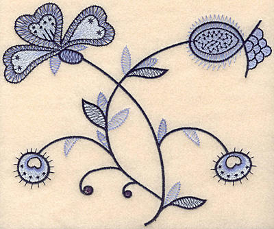Embroidery Design: Colonial Design 147 Large<br> 6.89" x 8.27"
