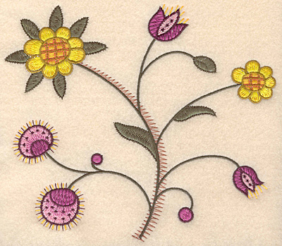 Embroidery Design: Colonial Design 150<br> 6.98" x 8.00"