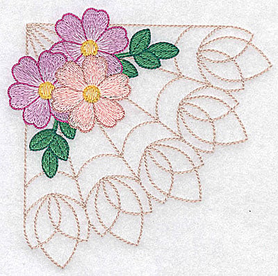 Embroidery Design: Blossom trio large<br> 4.96w X 4.94h