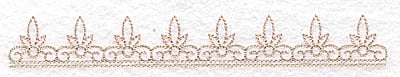 Embroidery Design: Fleur de lys design large<br> 6.98w X 0.94h | Embroidery Legacy Embroidery Design: Fleur de lys design large<br> 6.98w X 0.94h
