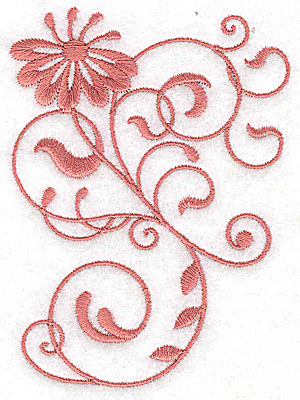 Embroidery Design: Floral design BB<br> 2.84w X 3.87h
