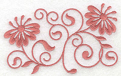 Embroidery Design: Floral design FF<br> 3.86w X 2.36h