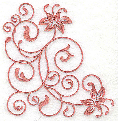 Embroidery Design: Floral design GG<br> 3.87w X 3.86h