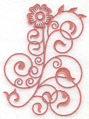 Embroidery Design: Floral design HH<br> 2.77w X 3.86h