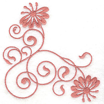 Embroidery Design: Floral design II<br> 3.85w X 3.79h