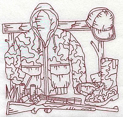 Embroidery Design: Hunters camauflage jacket large<br> 6.12w X 5.88h | Embroidery Legacy Embroidery Design: Hunters camauflage jacket large<br> 6.12w X 5.88h
