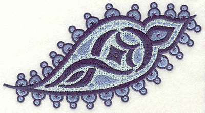Embroidery Design: Paisley D Large<br> 3.90" x 6.94"
