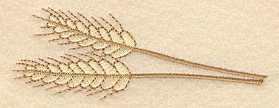 Embroidery Design: Wheat sheaf<br>3.90w X 1.45h