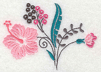 Embroidery Design: Dainty flowers 8B<br> 3.57w X 2.57h