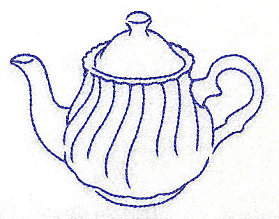 Embroidery Design: Teapot<br> 3.87w X 3.02h
