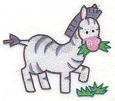 Embroidery Design: Zebra Small<br>3.28h x 3.79w | Embroidery Legacy Embroidery Design: Zebra Small<br>3.28h x 3.79w