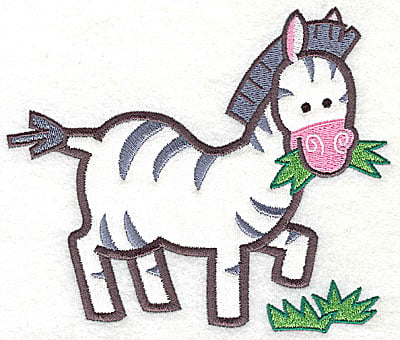 Embroidery Design: Zebra Applique<br>4.94h x 5.78w | Embroidery Legacy Embroidery Design: Zebra Applique<br>4.94h x 5.78w