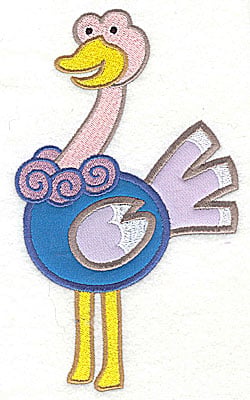 Embroidery Design: Ostrich Double Applique<br>4.06h x 6.97h | Embroidery Legacy Embroidery Design: Ostrich Double Applique<br>4.06h x 6.97h