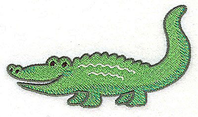 Embroidery Design: Crocodile Small<br>2.15hx3.81w