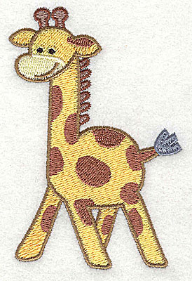 Embroidery Design: Giraffe Small<br>3.86h x 2.63w | Embroidery Legacy Embroidery Design: Giraffe Small<br>3.86h x 2.63w