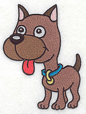 Embroidery Design: Devoted dog B large<br> 3.45w X 4.63h
