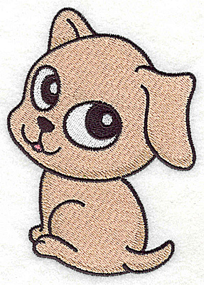 Embroidery Design: Devoted dog C large<br> 3.28w X 4.59h