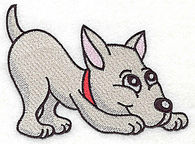 Embroidery Design: Devoted dog E large<br> 4.92w X 3.49h