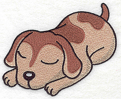 Embroidery Design: Devoted dog F large<br> 4.59w X 3.76h