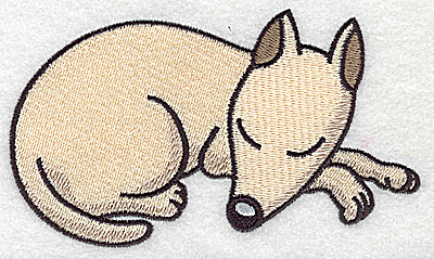Embroidery Design: Devoted dog G large<br> 4.92w X 2.77h
