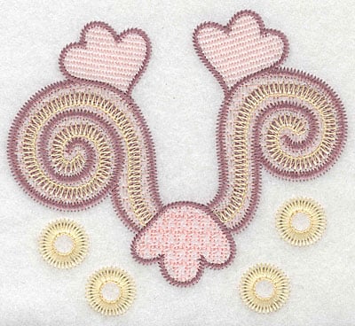 Embroidery Design: Motif B large <br> 4.63"h x 5.17"w