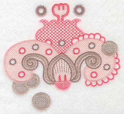 Embroidery Design: Design B large <br> 5.54"h x 5.99"w