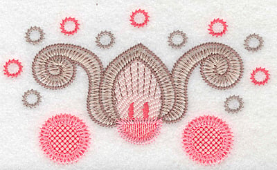 Embroidery Design: Design C large <br> 3.03"h x 5.19"w