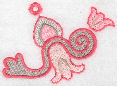 Embroidery Design: Design D large <br> 3.74"h x 5.16"w