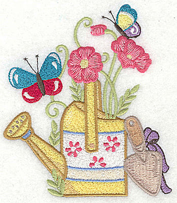 Embroidery Design: Watering Can C large<br> 4.36w X 4.96h