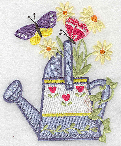 Embroidery Design: Watering Can E large<br> 4.04w X 4.93h