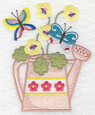 Embroidery Design: Watering Can H large<br> 3.99w X 4.92h