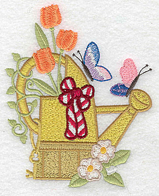 Embroidery Design: Watering Can I large<br> 3.99w X 4.90h