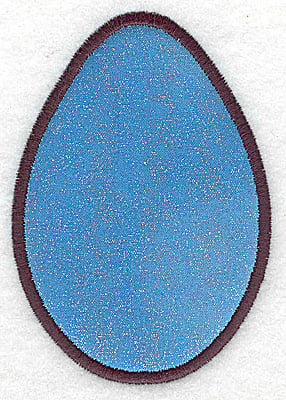 Embroidery Design: Easter egg applique <br> 2.85w X 4.03h