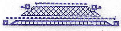 Embroidery Design: Elegant border 3 large<br> 4.92w X 0.99h