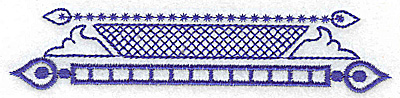 Embroidery Design: Elegant border 5 large<br> 4.95w X 1.08h