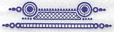 Embroidery Design: Elegant border 10 large<br> 4.97w X 1.22h