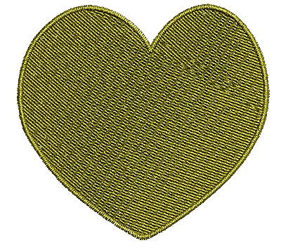 Embroidery Design: Heart 2<br> 2.90w X 2.71h