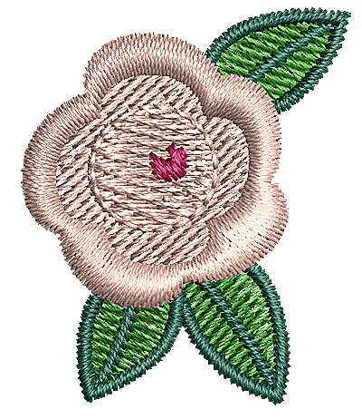Embroidery Design: Flower 2<br> 1.11w X 1.34h