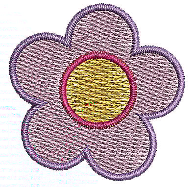 Embroidery Design: Flower 5<br> 1.34w X 1.35h | Embroidery Legacy Embroidery Design: Flower 5<br> 1.34w X 1.35h
