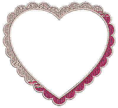 Embroidery Design: Heart 9<br> 4.21w X 3.90h | Embroidery Legacy Embroidery Design: Heart 9<br> 4.21w X 3.90h