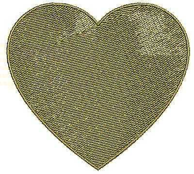 Embroidery Design: Heart 11<br> 3.68w X 3.36h