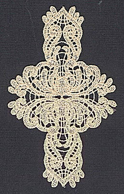 Embroidery Design: Lace 7<br> 2.99w X 4.98h