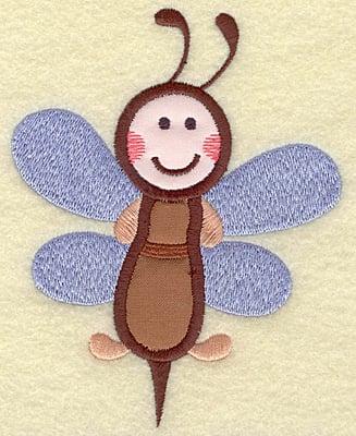 Embroidery Design: Bee double applique<br> 3.87w X 4.97h