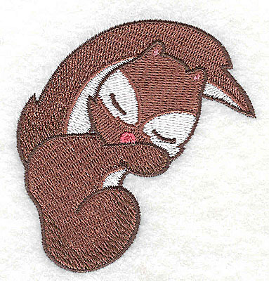 Embroidery Design: Squirrel sleeping<br> 2.88w X 3.01h