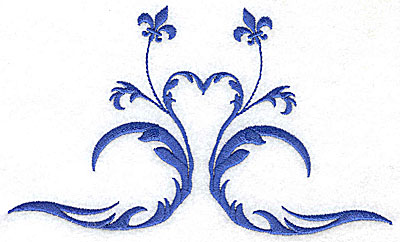 Embroidery Design: Fancy Baroque design 1<br> 6.71w X 3.98h