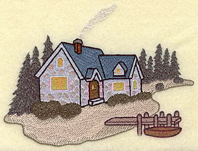 Embroidery Design: Cozy cottage large<br> 5.93w X 4.50h | Embroidery Legacy Embroidery Design: Cozy cottage large<br> 5.93w X 4.50h