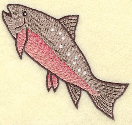 Embroidery Design: Fish A large<br> 4.99w X 4.60h