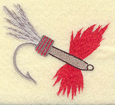 Embroidery Design: Fishing lure C large<br> 3.91w X 3.55h
