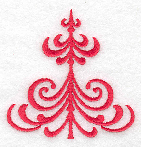 Embroidery Design: Christmas tree stylized <br> 2.98w X 3.00h